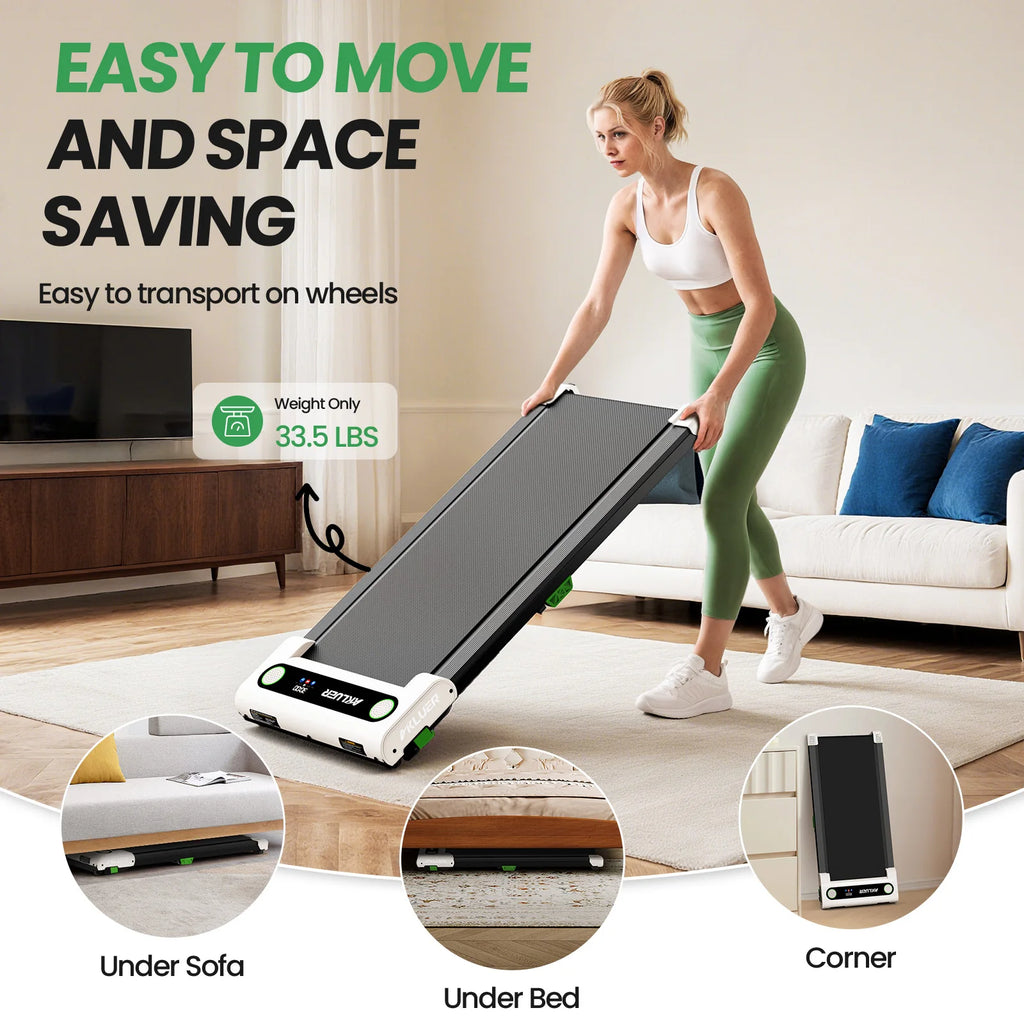 Tapis de marche et de course électrique plat (en stock aux États-Unis), grand écran LED, moteur silencieux et mince, inclinaison manuelle, pour la maison, le bureau et le sport en intérieur.