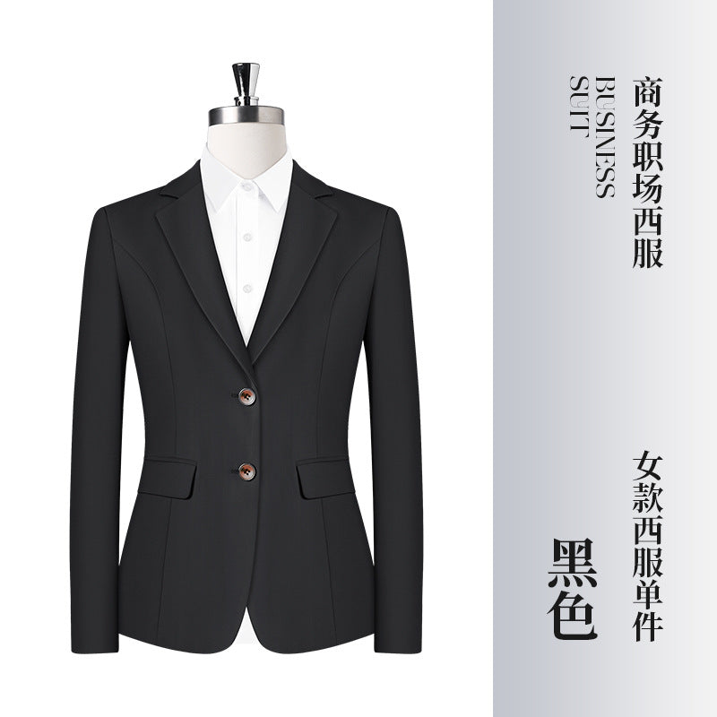 Costume business assorti pour hommes et femmes – Coupe ajustée tendance automne-hiver – Ensemble veste, pantalon, gilet et robe pour femmes »