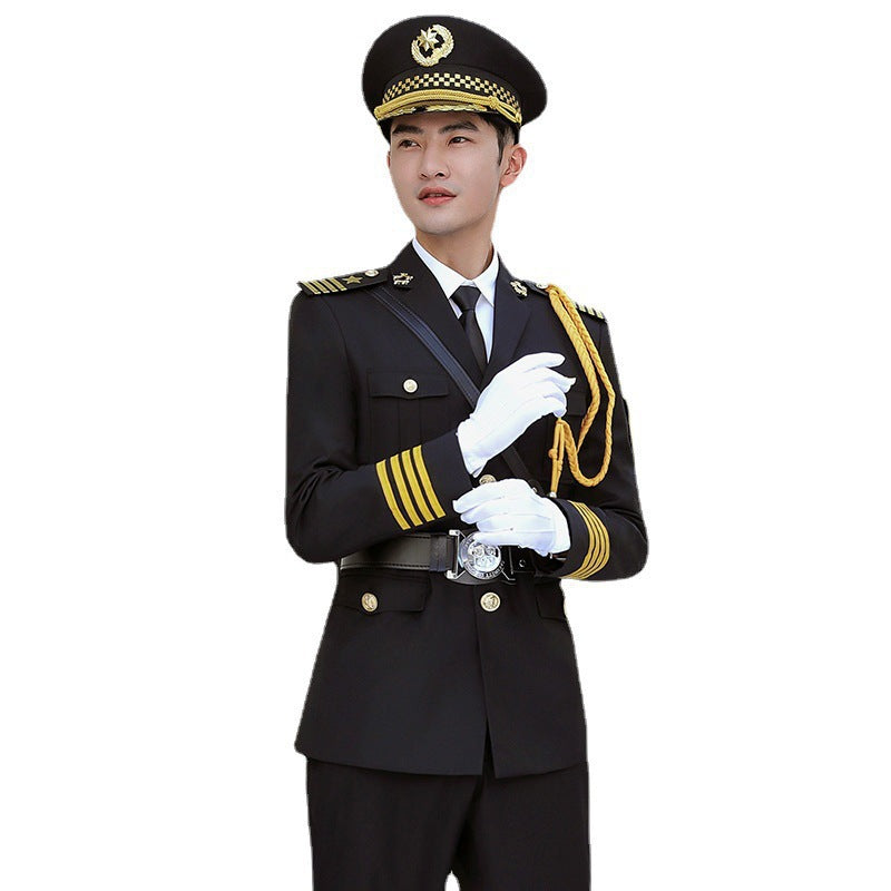Uniforme de sécurité pour hommes : costume de travail d'automne et d'hiver pour gardiennage et copropriété