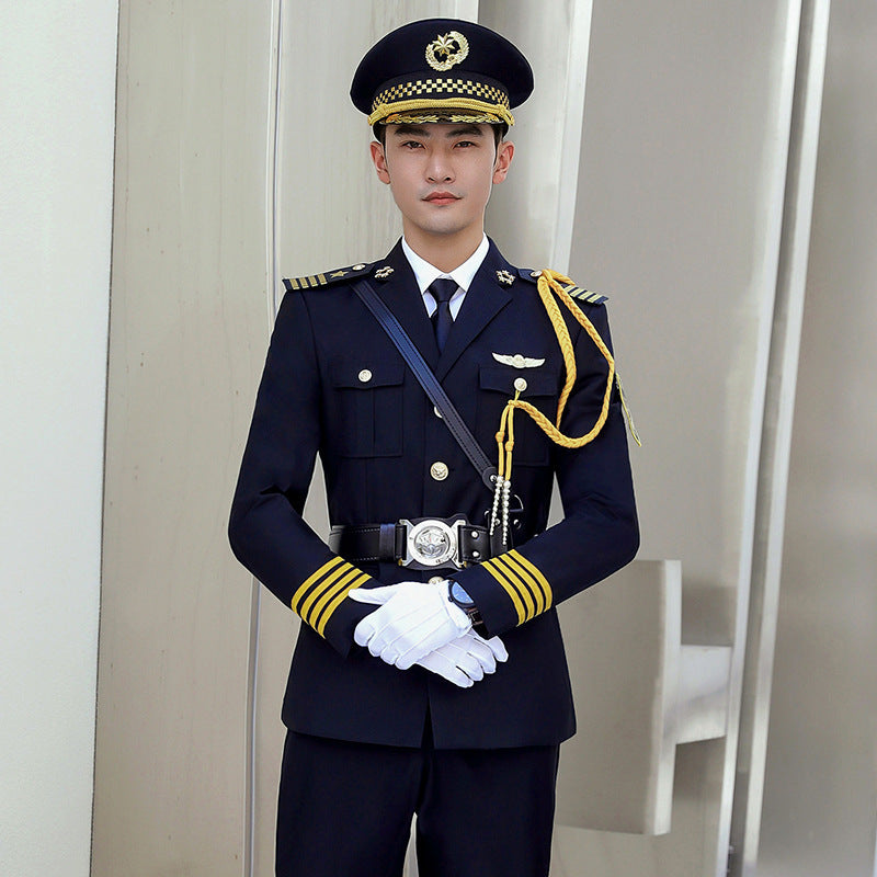 Uniforme de sécurité pour hommes : costume de travail d'automne et d'hiver pour gardiennage et copropriété
