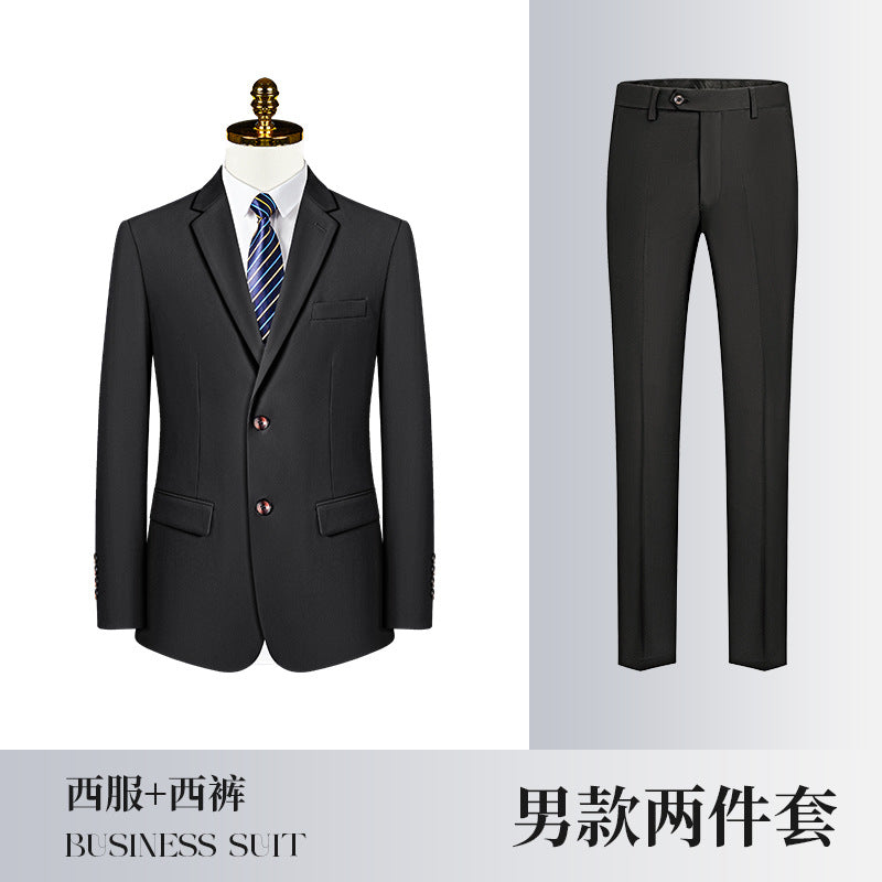 Costume business assorti pour hommes et femmes – Coupe ajustée tendance automne-hiver – Ensemble veste, pantalon, gilet et robe pour femmes »