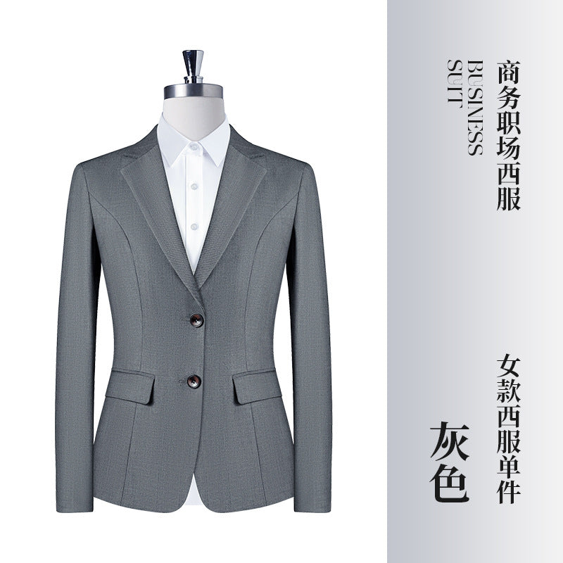 Costume business assorti pour hommes et femmes – Coupe ajustée tendance automne-hiver – Ensemble veste, pantalon, gilet et robe pour femmes »