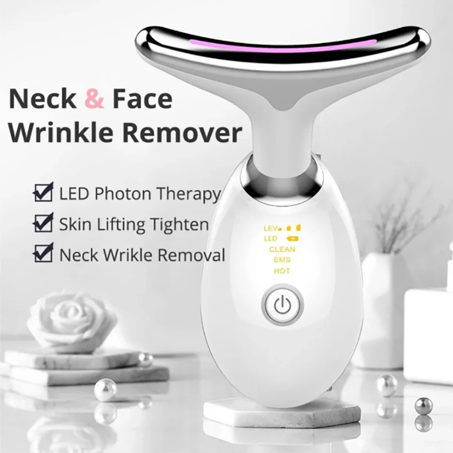 Appareil de beauté pour le visage et le rajeunissement de la peau et le lifting du cou pour raffermir, réduire les rides - Équipement de soins de la peau anti-âge