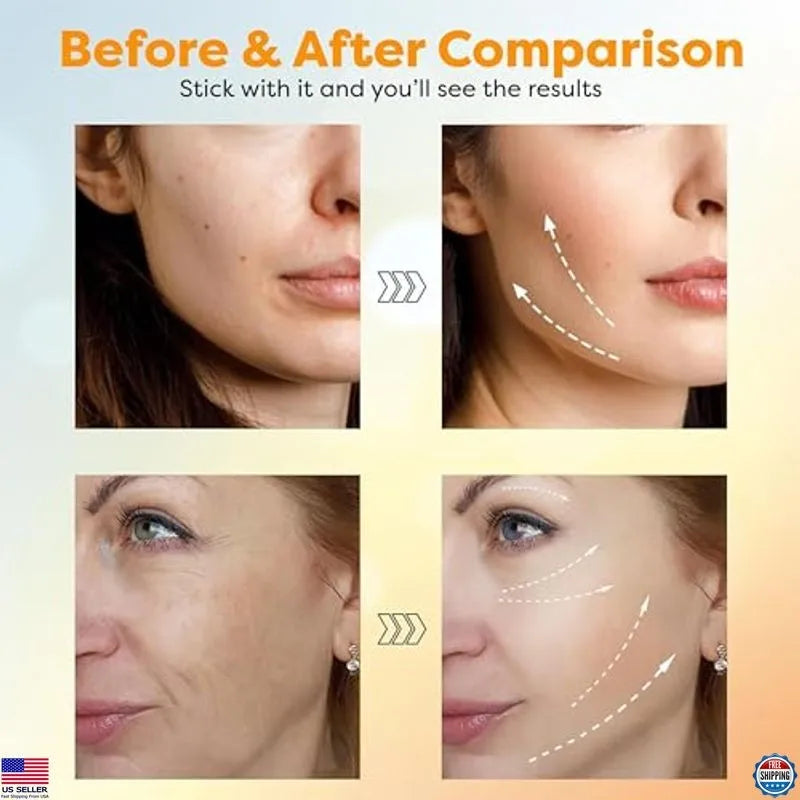 Appareil de beauté pour le cou et le visage, outil de tonification de la peau pour usage domestique avec 7 couleurs, unisexe.