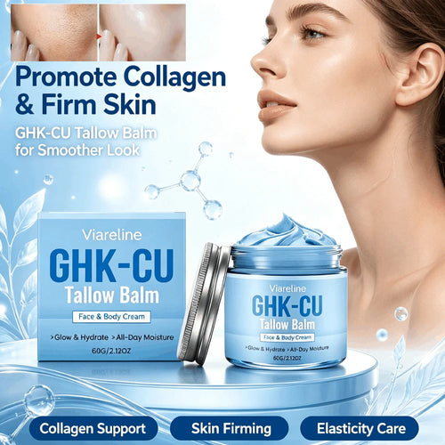 Baume au suif et peptide de cuivre GHK-CU, crème bleue pour peau sèche, hydratation en profondeur, nourrissant, non gras, unifie le teint, réduit les rides, soin de la peau.