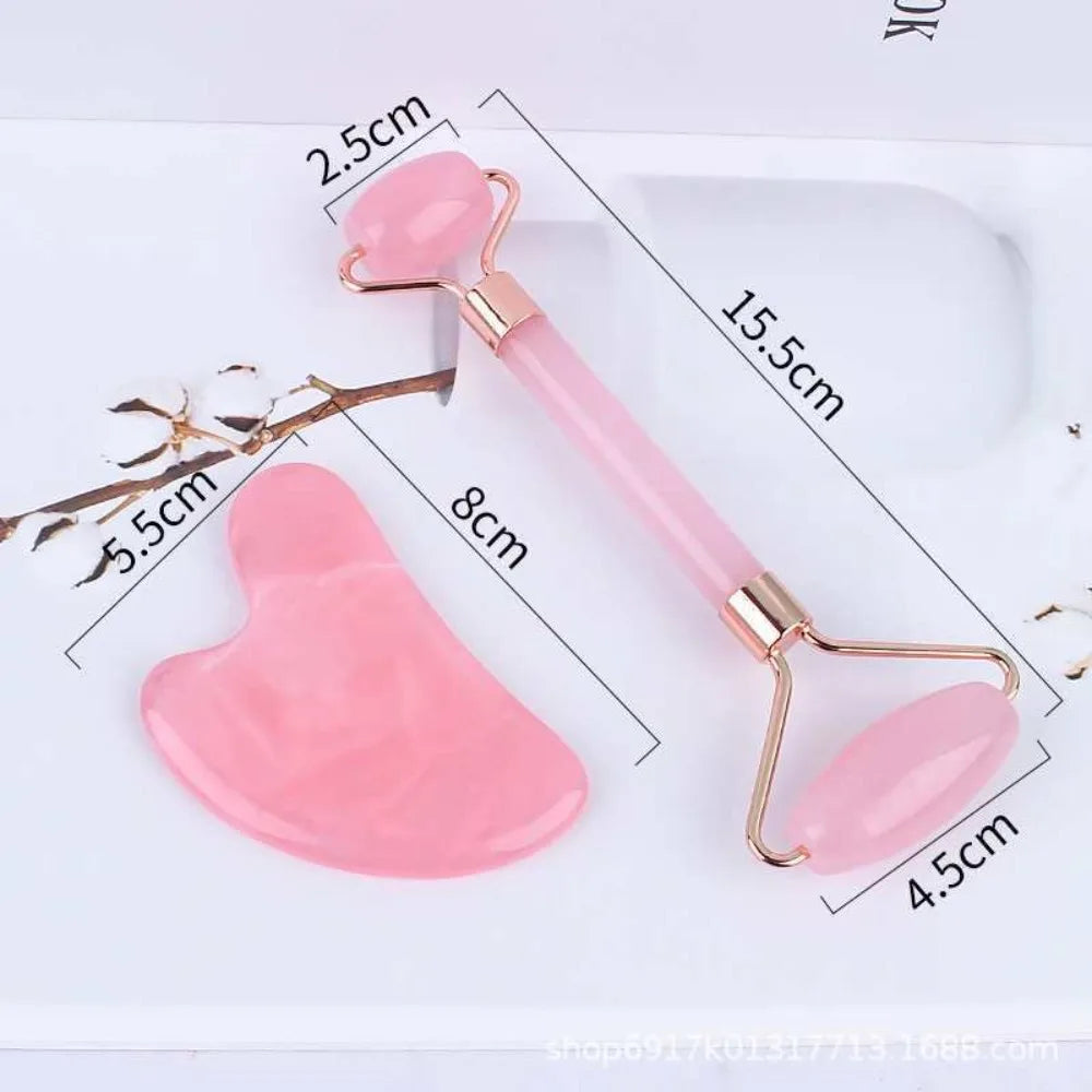 Rouleau pour le visage, le cou et les yeux, instrument de massage facial en résine, outil de soins de santé, planche de grattage (Gua Sha), muscles, beauté, santé, outils de soins de la peau.
