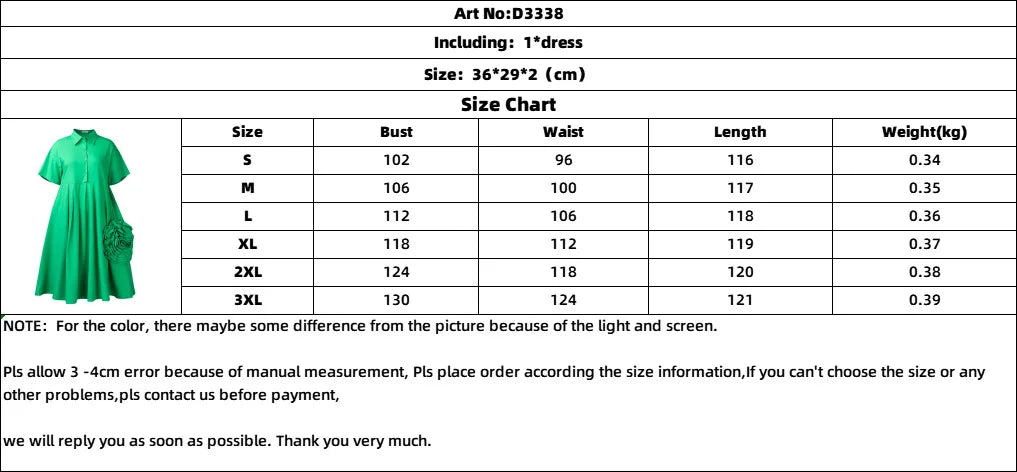 Robe chemise 3D florale style bureau pour femme, à manches courtes, revers, empiècement plissé, robe chemise été 2025 style robe africaine.