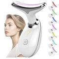 Appareil de beauté portable pour le visage et le cou avec massage par vibration, idéal pour atténuer les rides du cou, lifter le visage et soigner le double menton.