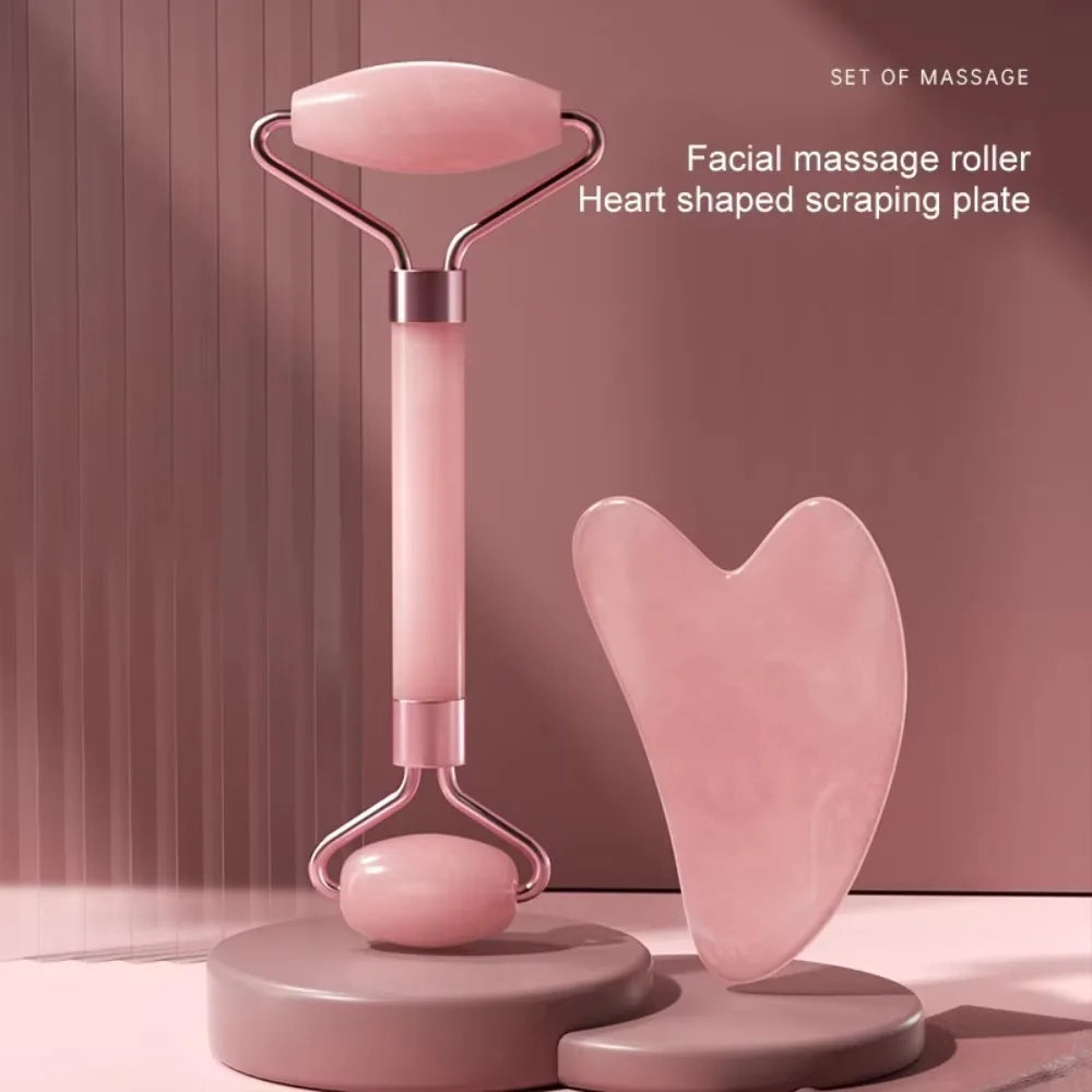 Rouleau pour le visage, le cou et les yeux, instrument de massage facial en résine, outil de soins de santé, planche de grattage (Gua Sha), muscles, beauté, santé, outils de soins de la peau.