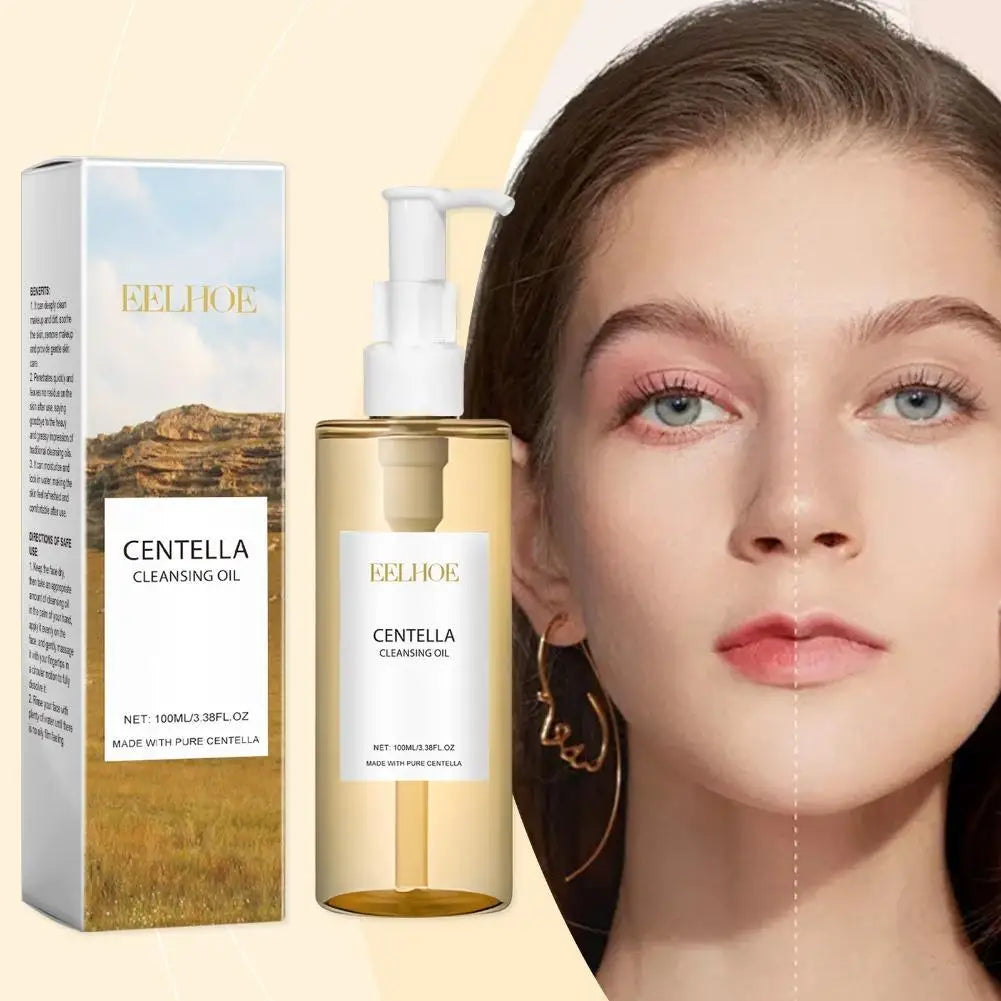Kit de soins du visage coréen à la Centella pour tous les types de peau (comprenant une huile nettoyante, un nettoyant visage et un sérum)