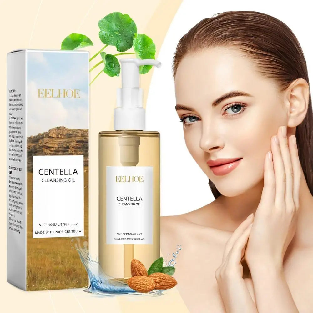 Kit de soins du visage coréen à la Centella pour tous les types de peau (comprenant une huile nettoyante, un nettoyant visage et un sérum)