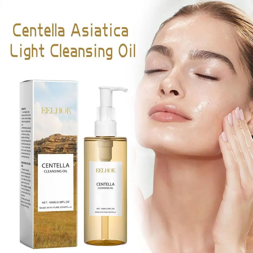 Kit de soins du visage coréen à la Centella pour tous les types de peau (comprenant une huile nettoyante, un nettoyant visage et un sérum)