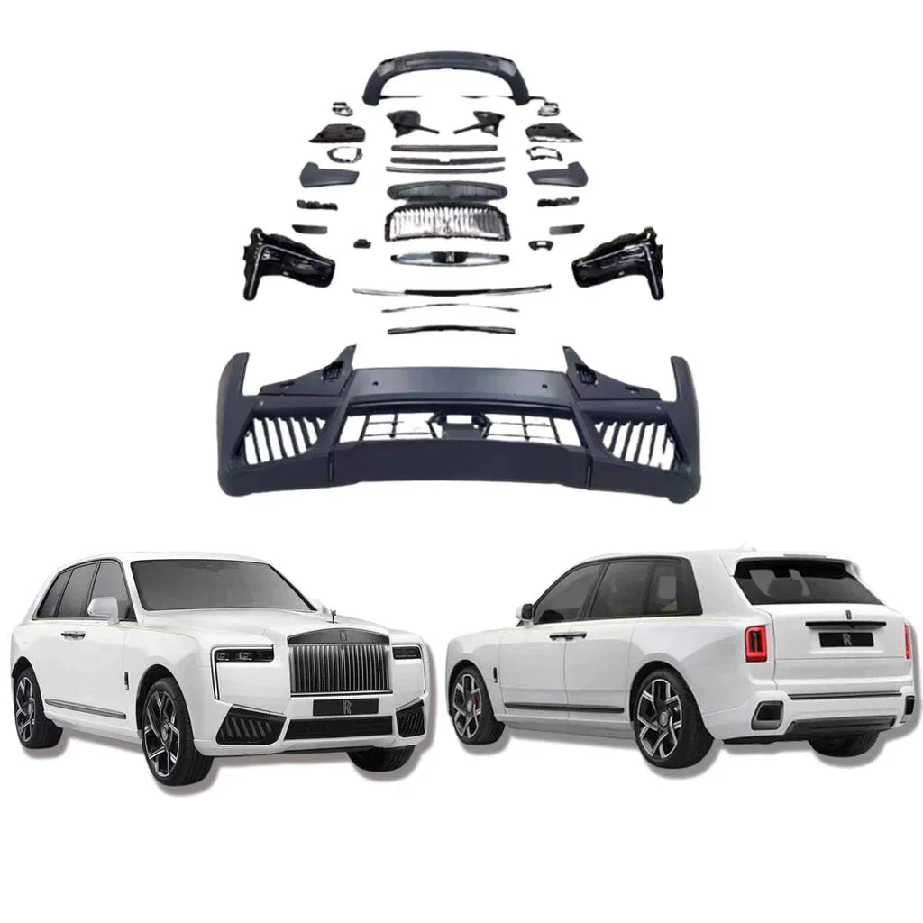 styles de kit de carrosserie restylage 2025 pour Rolls-Royce Cullinan 2018-2024, accessoires de conversion de pare-chocs neufs.