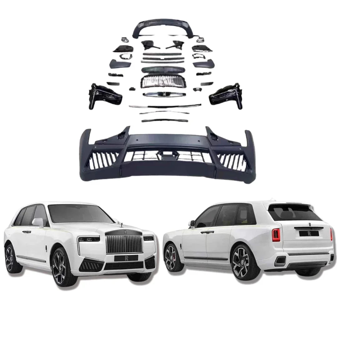 styles de kit de carrosserie restylage 2025 pour Rolls-Royce Cullinan 2018-2024, accessoires de conversion de pare-chocs neufs.